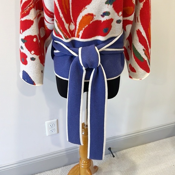 Rosie Assoulin Elad’s Dad Cashmere Wrap Sweater - Picture 8 of 13